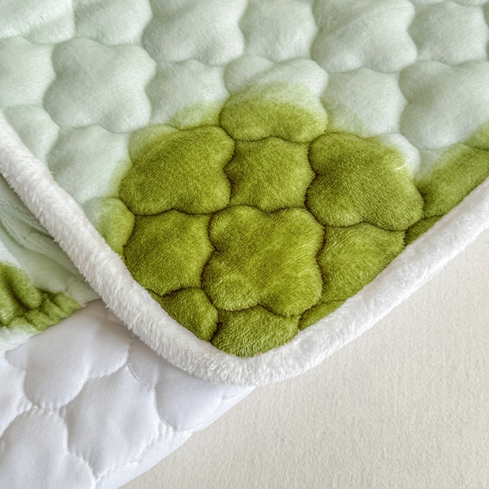 91家纺网 家纺一手货源 找家纺 小叮当家纺仓储工厂店 2025新款A类200g高克重牛奶绒印花夹棉床笠单品床笠床笠单件（提供买家秀） 绿色心情