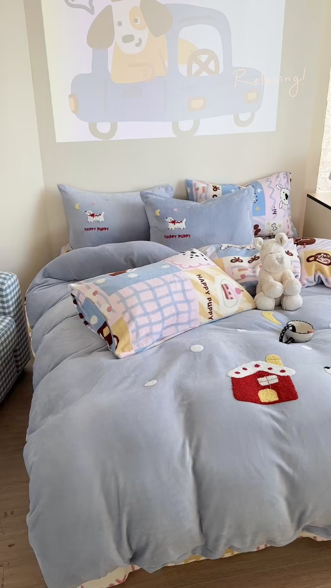 91家纺网 家纺一手货源 找家纺 （总）暖生活 2025新款230克加厚牛奶绒印加绣四件套