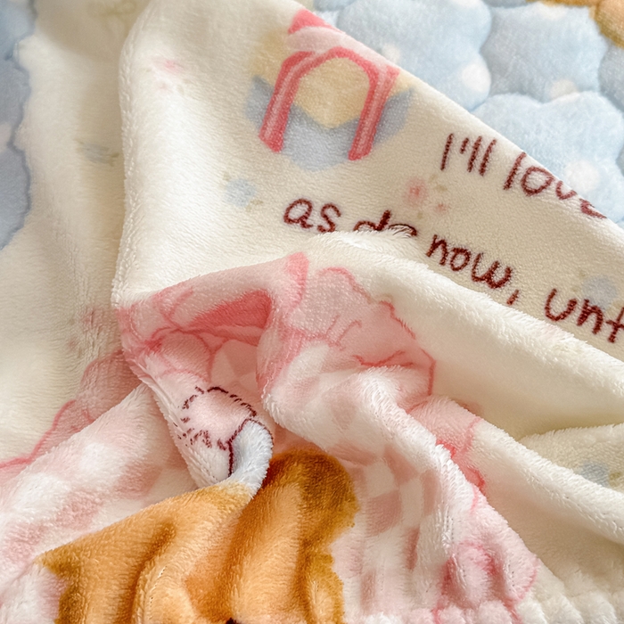 91家纺网 家纺一手货源 找家纺 小叮当家纺仓储工厂店 2025新款A类200g高克重牛奶绒印花夹棉床笠单品床笠床笠单件（提供买家秀） 熊宝玩偶