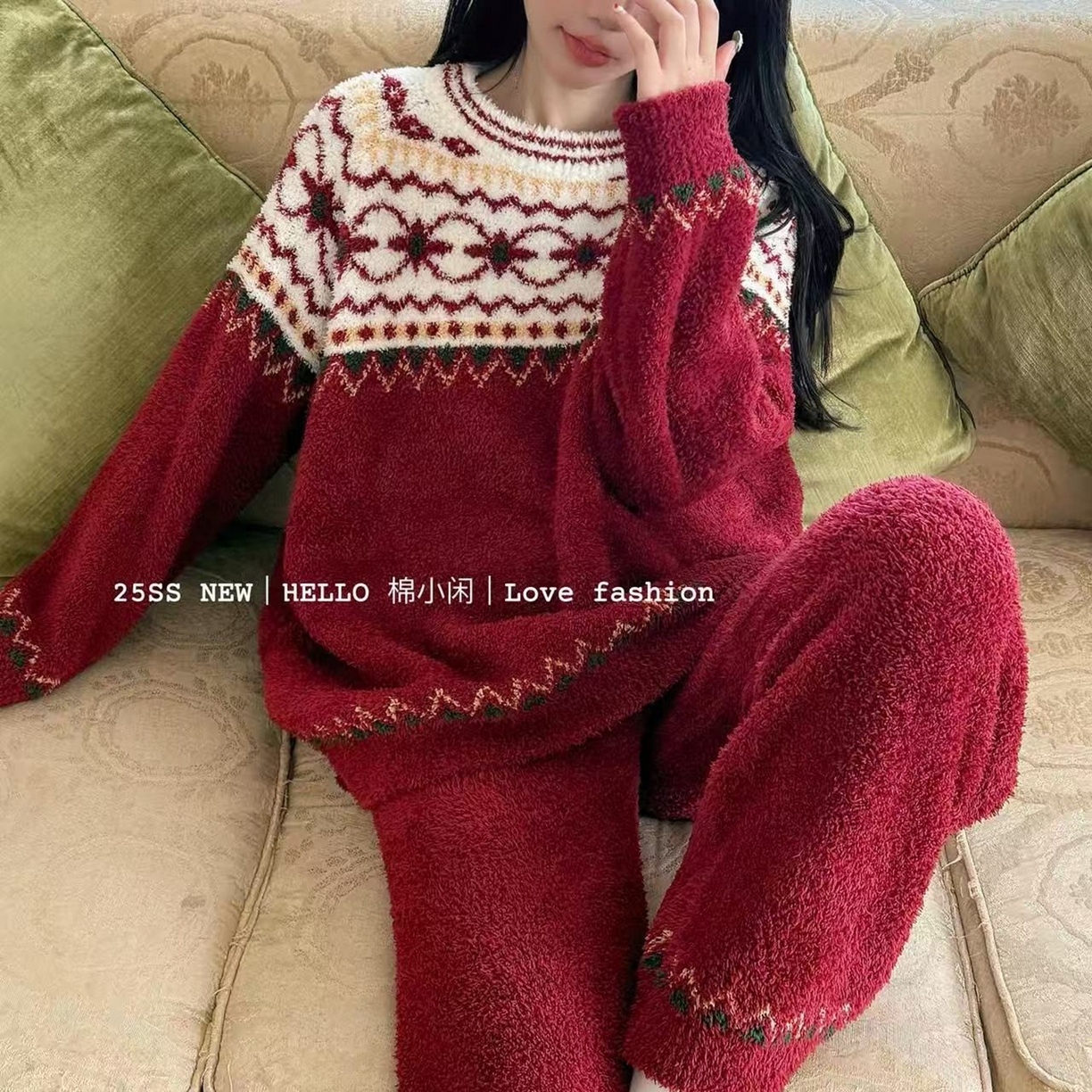 91家纺网 家纺一手货源 找家纺 （总）妍景家居生活馆 2025新款软绵绵复古民族风套装