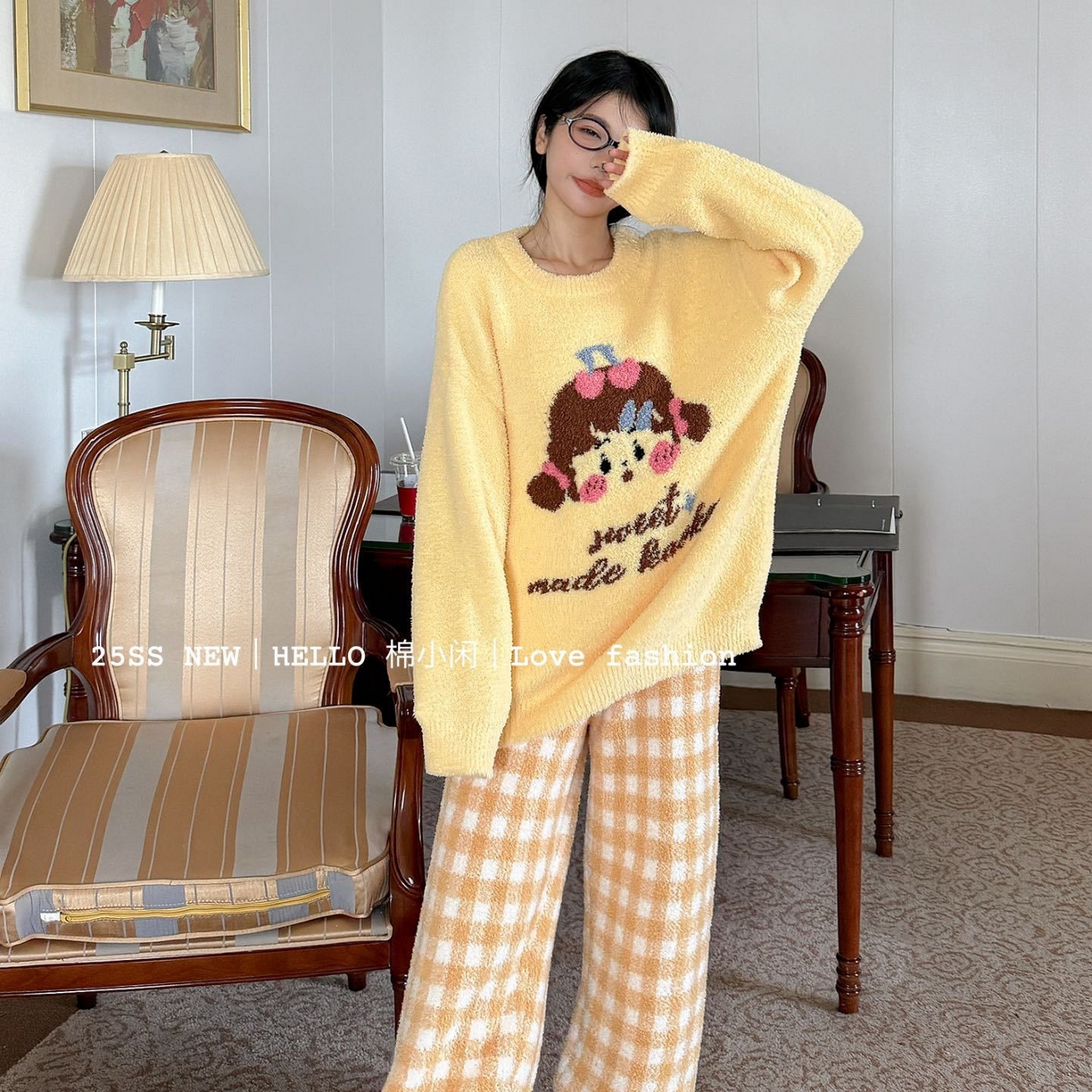 91家纺网 家纺一手货源 找家纺 （总）妍景家居生活馆 2025新款软绵绵 樱桃格格女孩