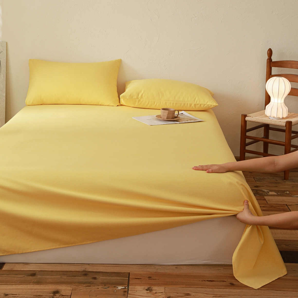 小叮当家纺仓储工厂店 (买家秀 爆款花型 不断货)2025新款良品磨毛单床单床单单件 肌理黄