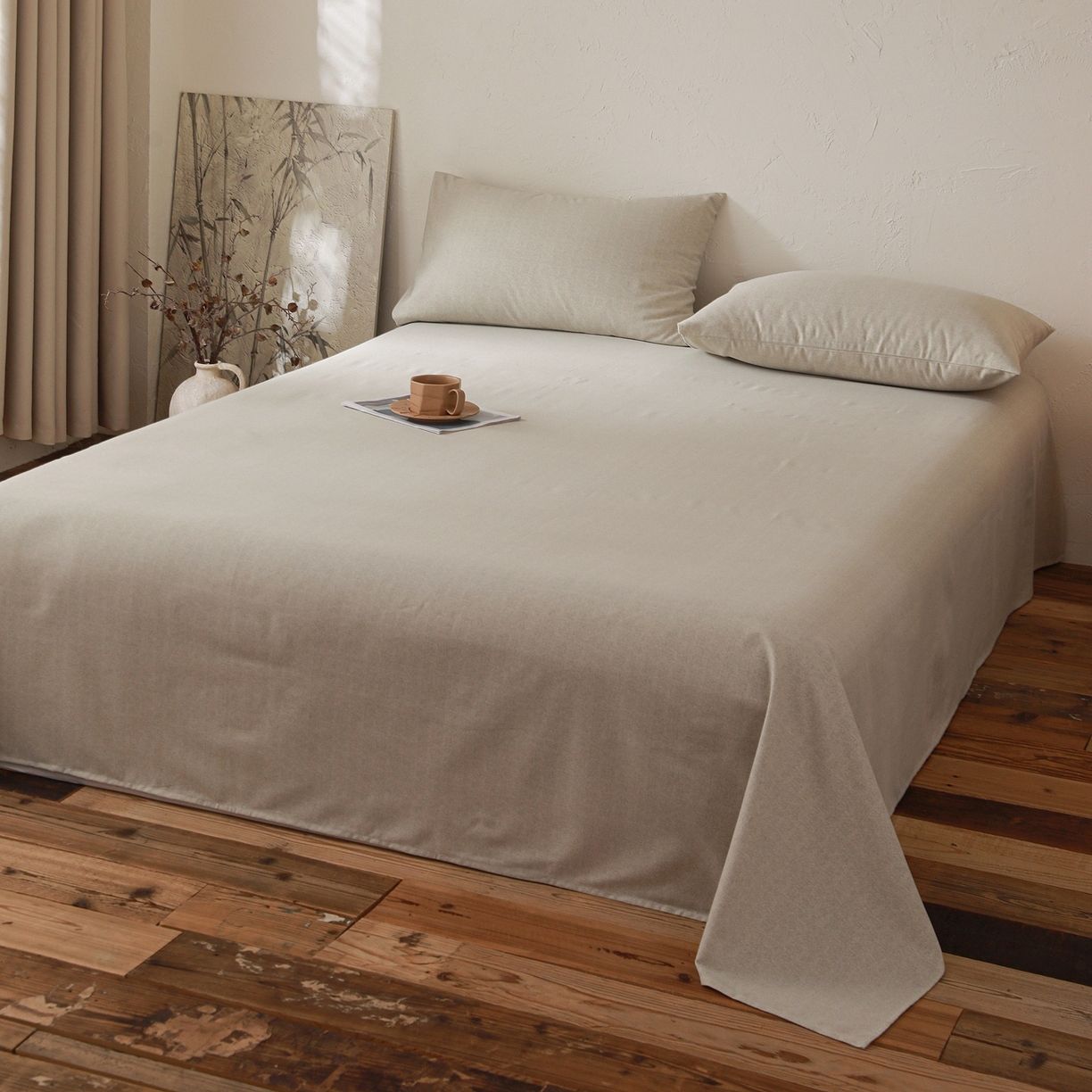 91家纺网 家纺一手货源 找家纺 小叮当家纺仓储工厂店 (买家秀 爆款花型 不断货)2025新款良品磨毛单床单床单单件 肌理灰