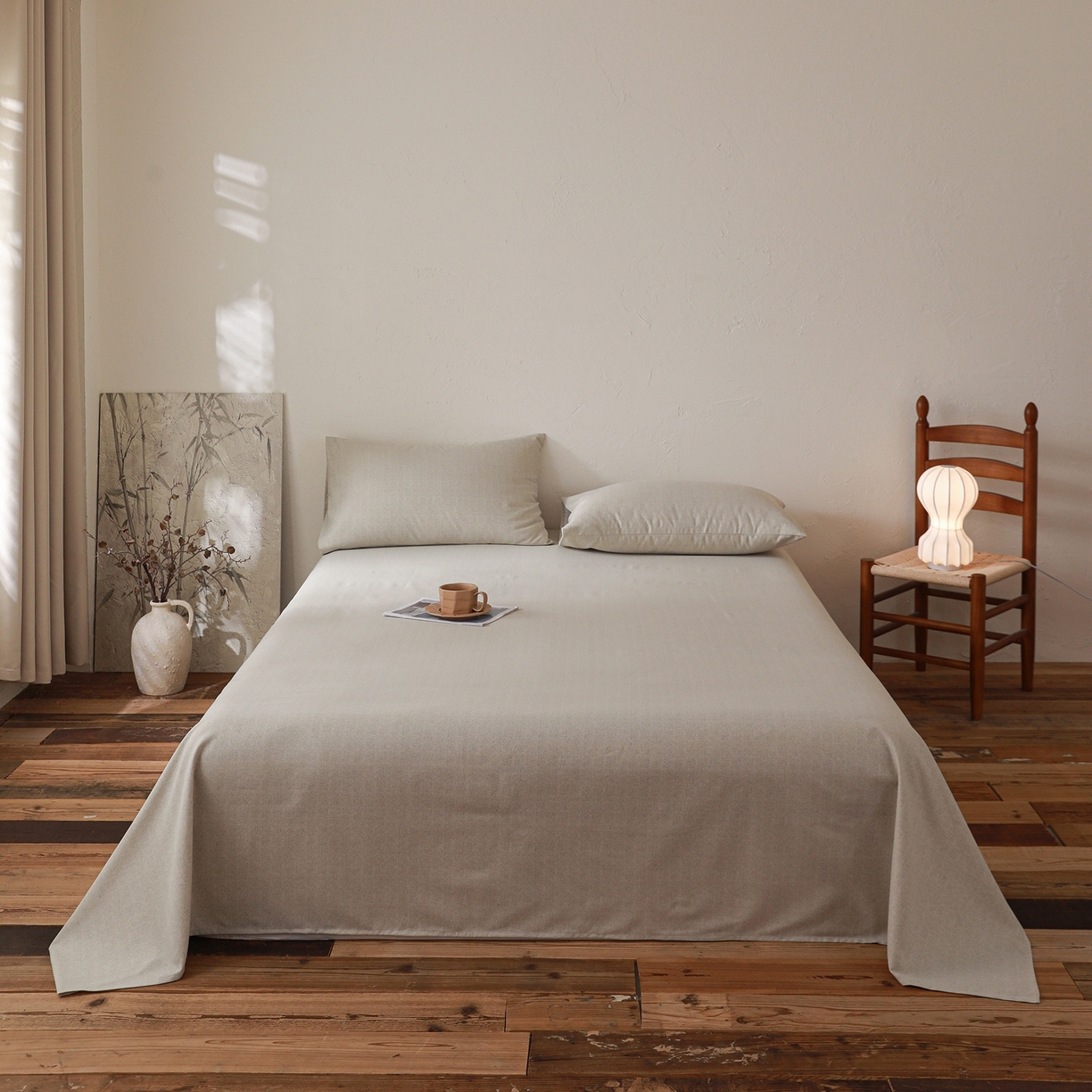 91家纺网 家纺一手货源 找家纺 小叮当家纺仓储工厂店 (买家秀 爆款花型 不断货)2025新款良品磨毛单床单床单单件 肌理灰