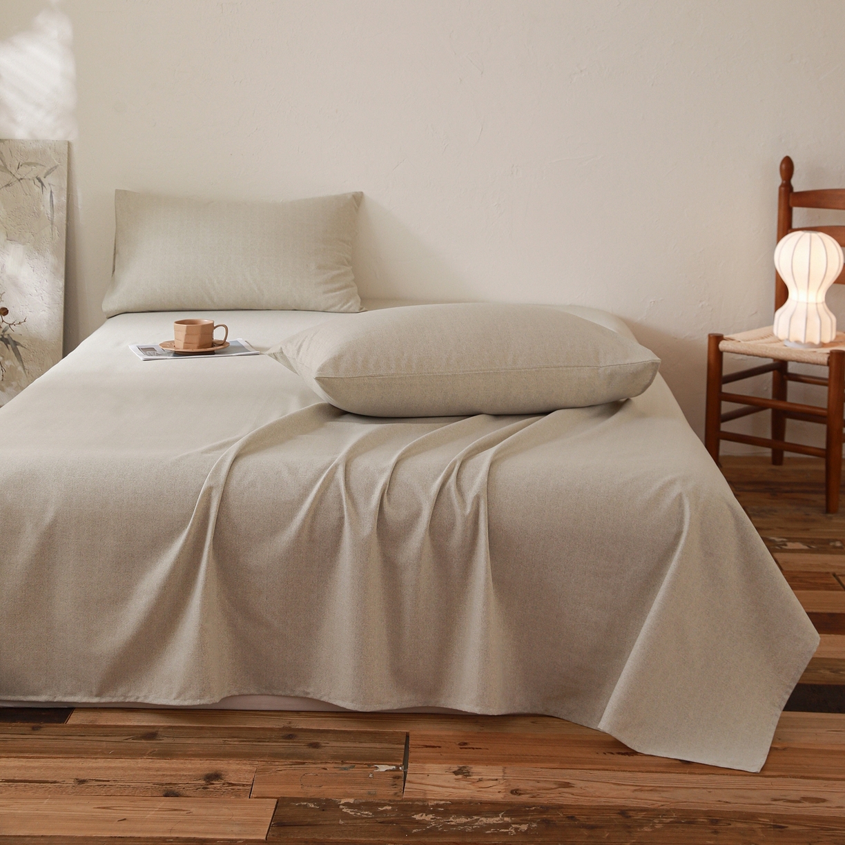 91家纺网 家纺一手货源 找家纺 小叮当家纺仓储工厂店 (买家秀 爆款花型 不断货)2025新款良品磨毛单床单床单单件 肌理灰