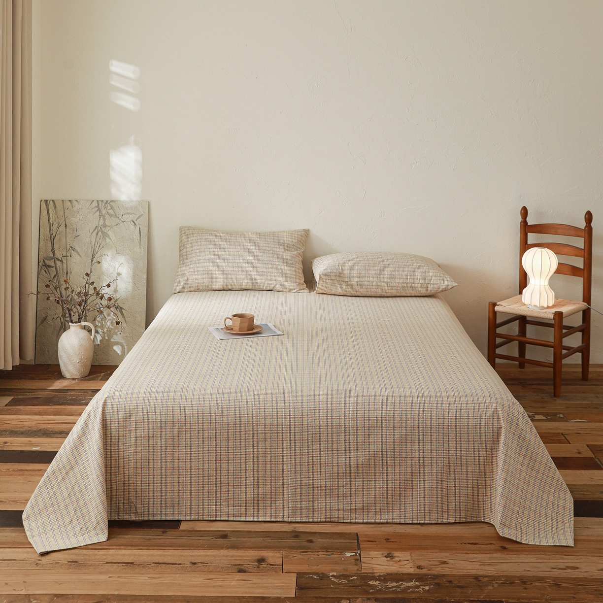 91家纺网 家纺一手货源 找家纺 小叮当家纺仓储工厂店 (买家秀 爆款花型 不断货)2025新款良品磨毛单床单床单单件 律动格