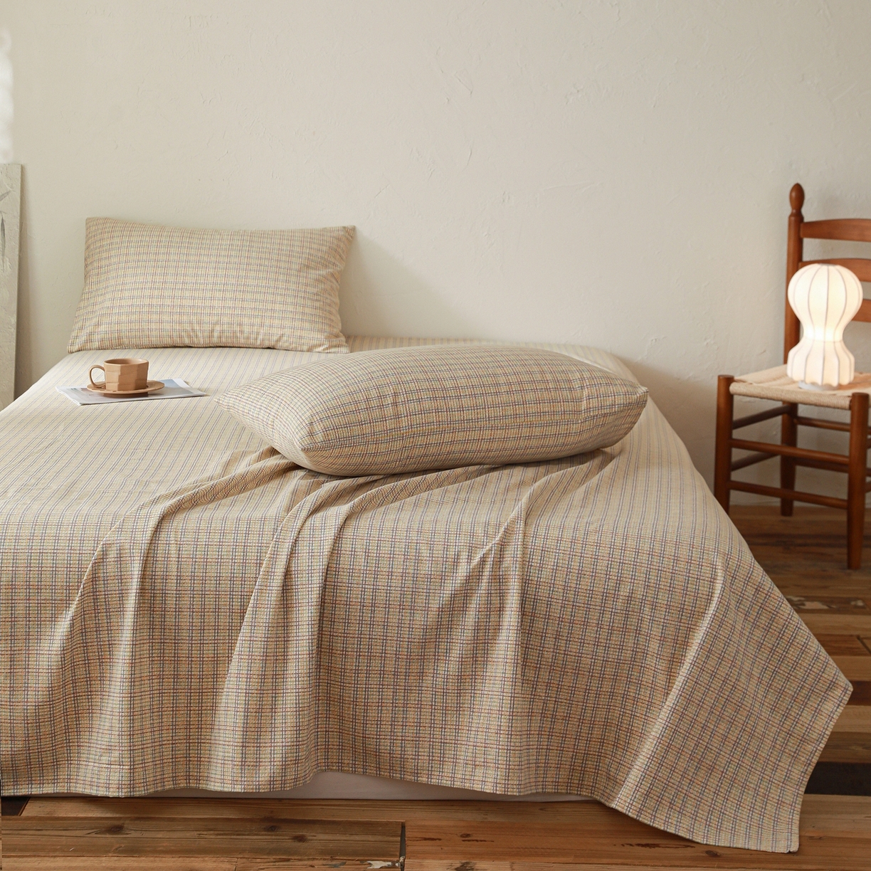 91家纺网 家纺一手货源 找家纺 小叮当家纺仓储工厂店 (买家秀 爆款花型 不断货)2025新款良品磨毛单床单床单单件 律动格