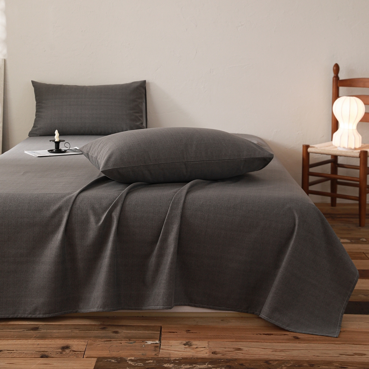 91家纺网 家纺一手货源 找家纺 小叮当家纺仓储工厂店 (买家秀 爆款花型 不断货)2025新款良品磨毛单床单床单单件 玄夜灰