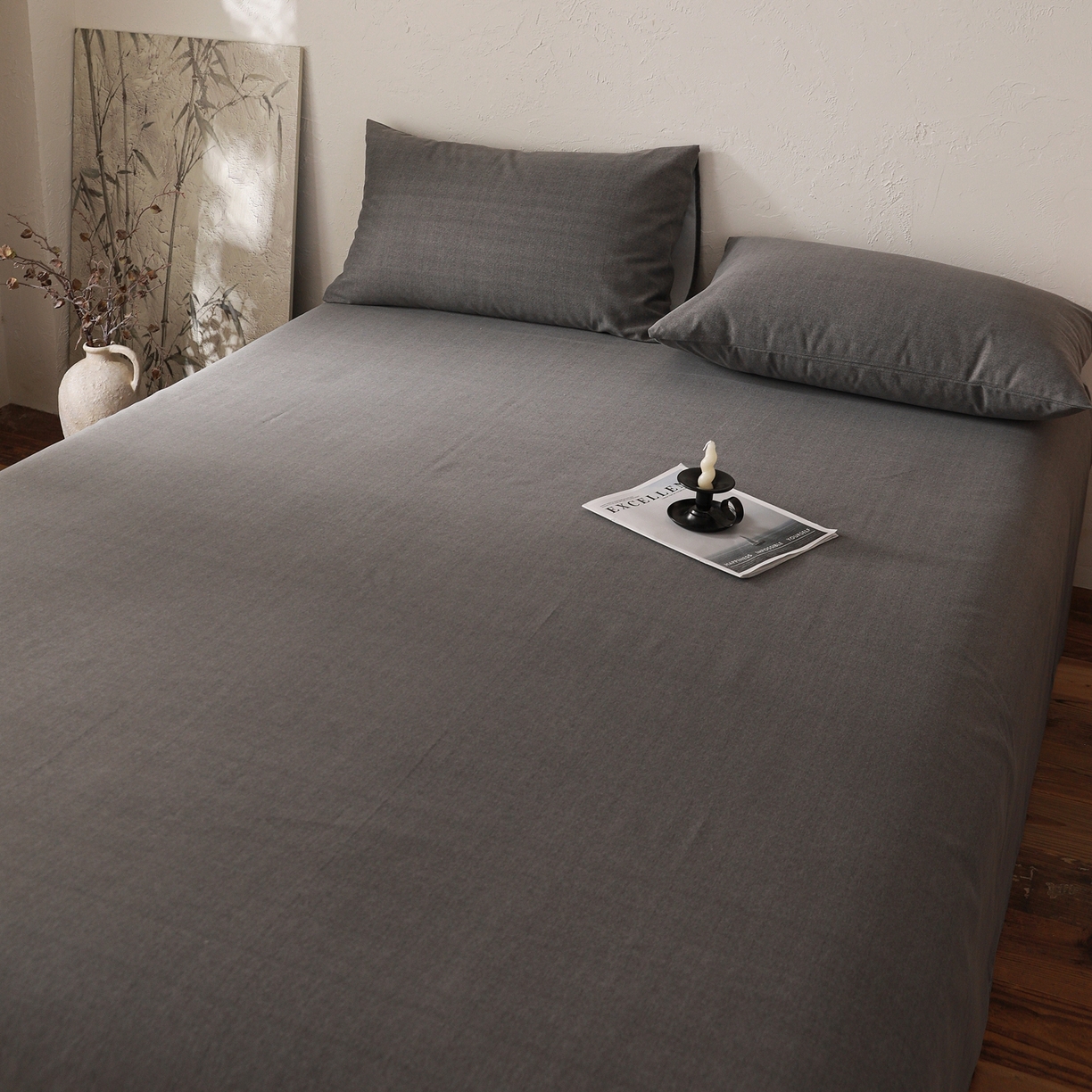 91家纺网 家纺一手货源 找家纺 小叮当家纺仓储工厂店 (买家秀 爆款花型 不断货)2025新款良品磨毛单床单床单单件 玄夜灰