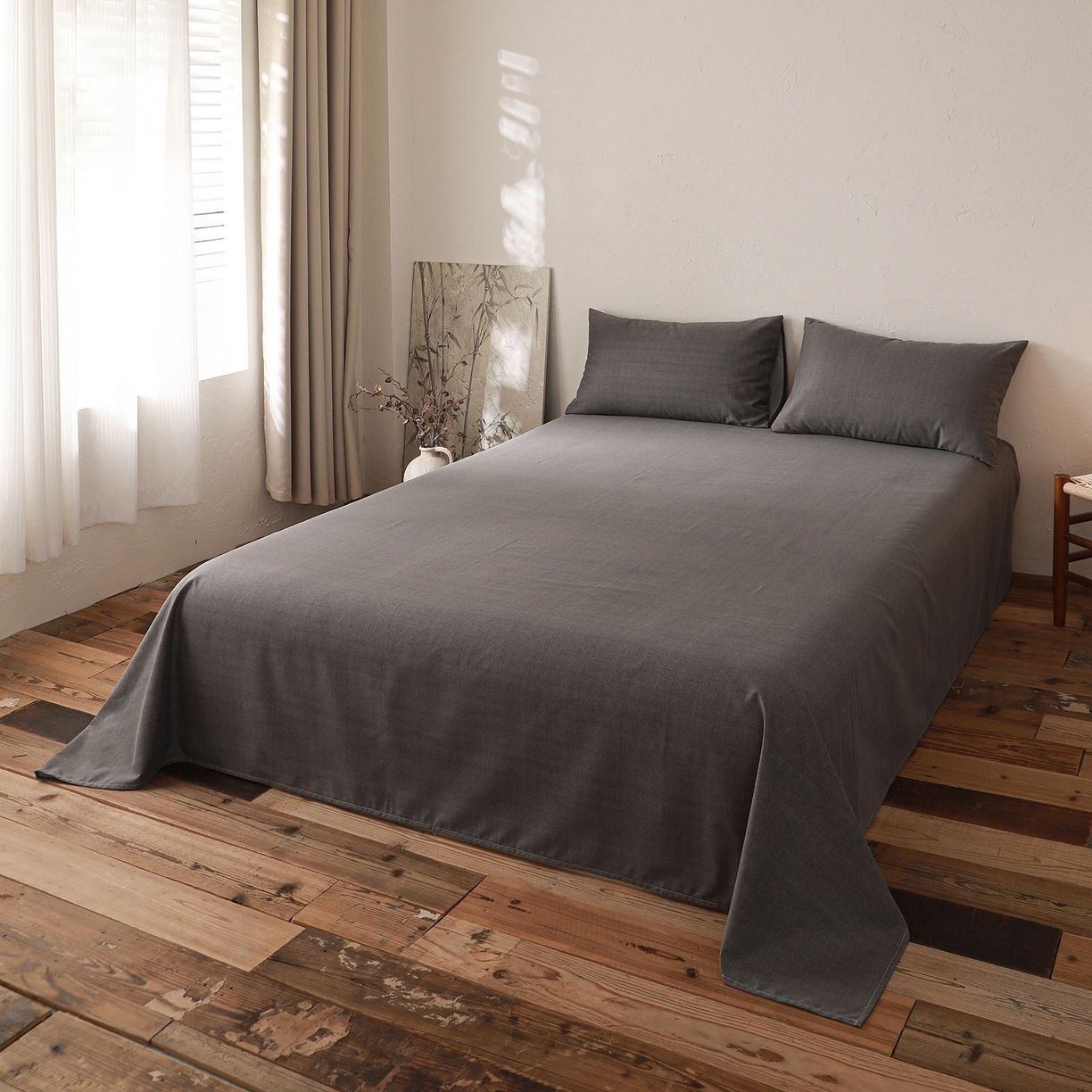 91家纺网 家纺一手货源 找家纺 小叮当家纺仓储工厂店 (买家秀 爆款花型 不断货)2025新款良品磨毛单床单床单单件 玄夜灰