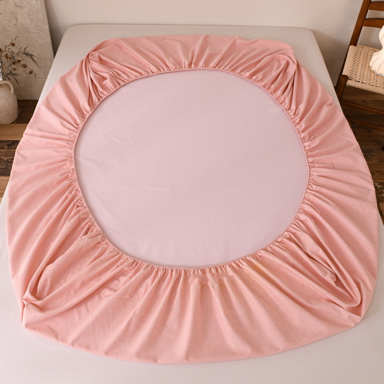 91家纺网 家纺一手货源 找家纺 小叮当家纺仓储工厂店 (买家秀 爆款花型 不断货)2025新款良品磨毛单床笠床笠单件 肌理粉