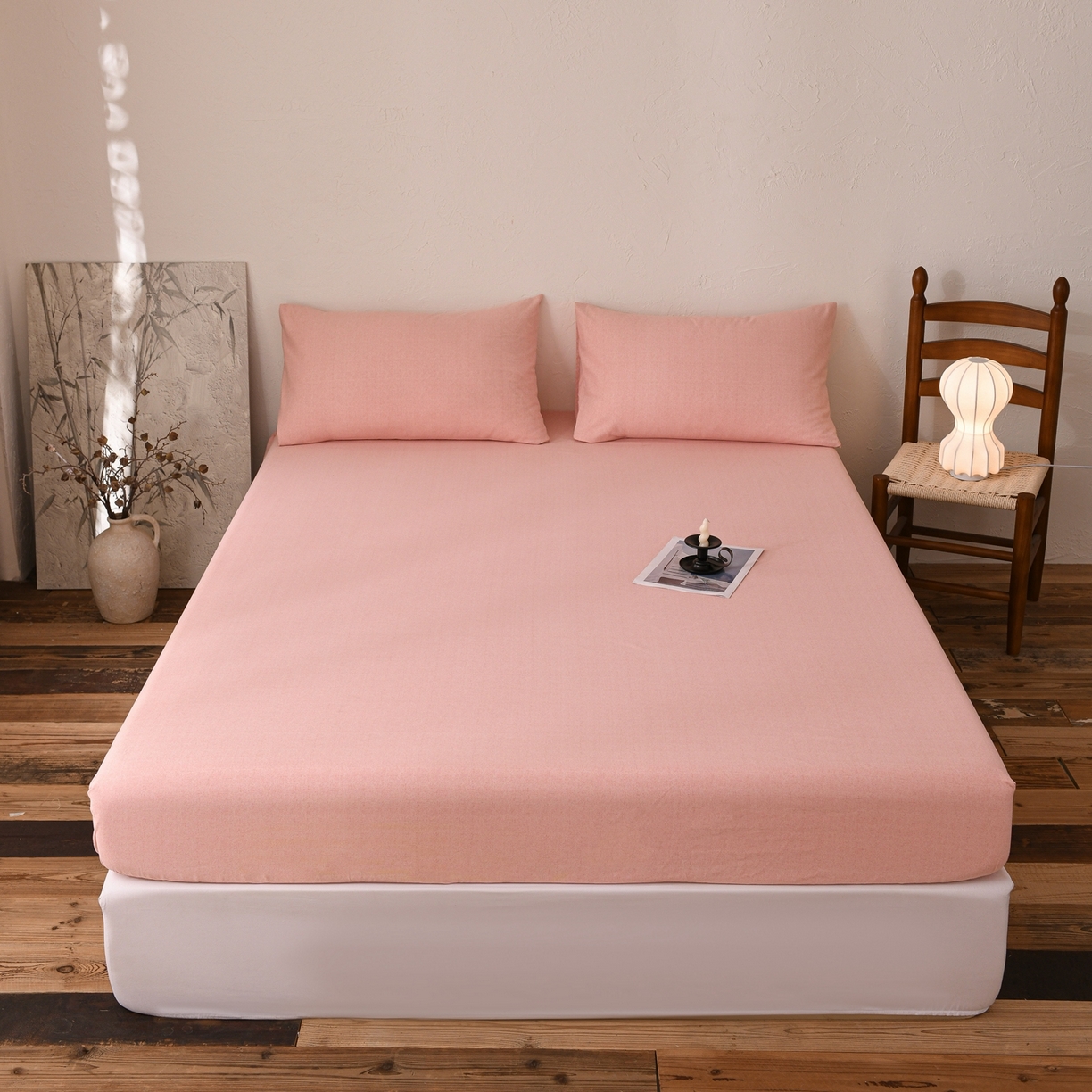 91家纺网 家纺一手货源 找家纺 小叮当家纺仓储工厂店 (买家秀 爆款花型 不断货)2025新款良品磨毛单床笠床笠单件 肌理粉