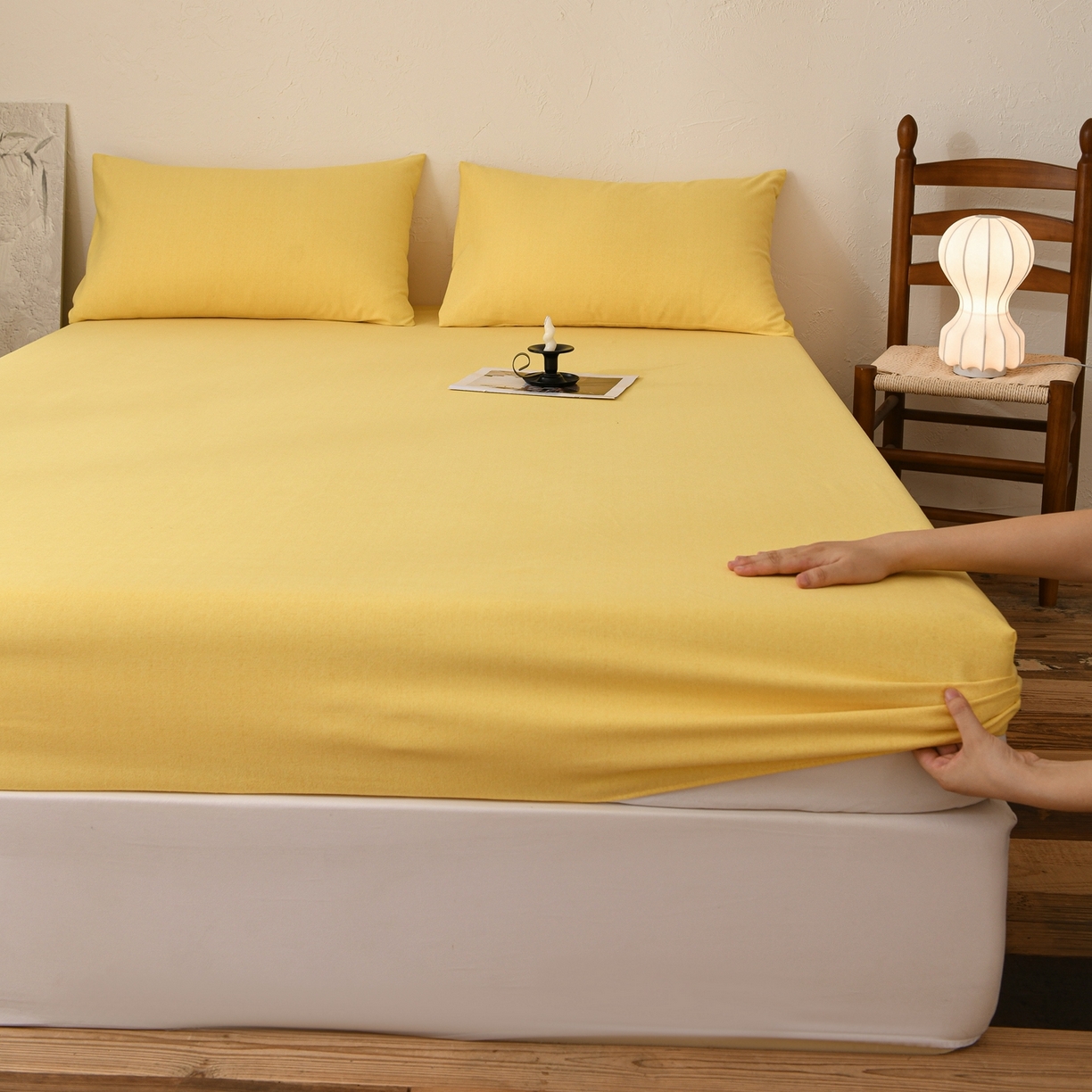 91家纺网 家纺一手货源 找家纺 小叮当家纺仓储工厂店 (买家秀 爆款花型 不断货)2025新款良品磨毛单床笠床笠单件 织梦黄