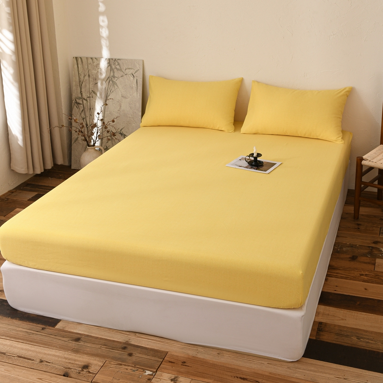 91家纺网 家纺一手货源 找家纺 小叮当家纺仓储工厂店 (买家秀 爆款花型 不断货)2025新款良品磨毛单床笠床笠单件 织梦黄