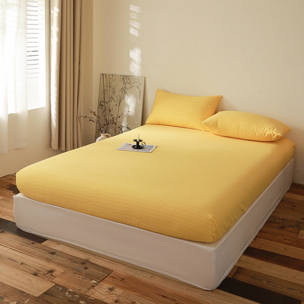 91家纺网 家纺一手货源 找家纺 小叮当家纺仓储工厂店 (买家秀 爆款花型 不断货)2025新款良品磨毛单床笠床笠单件 织梦黄