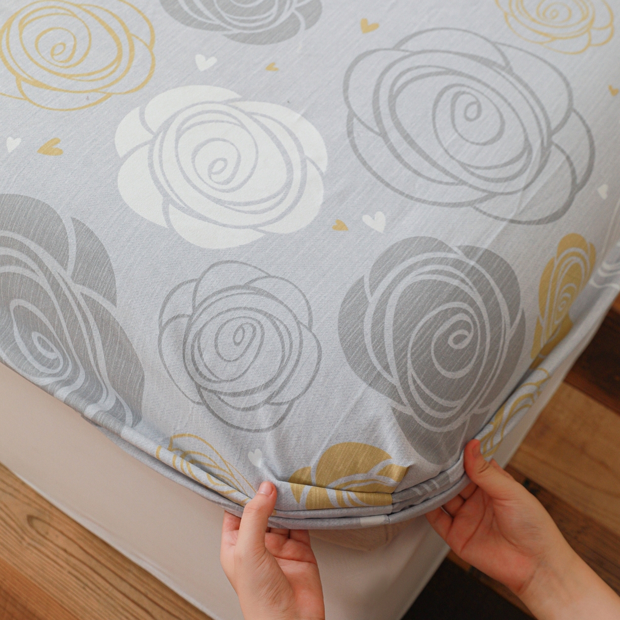 小叮当家纺仓储工厂店 (买家秀 爆款花型 不断货)2025新款良品磨毛单床笠床笠单件 花韵