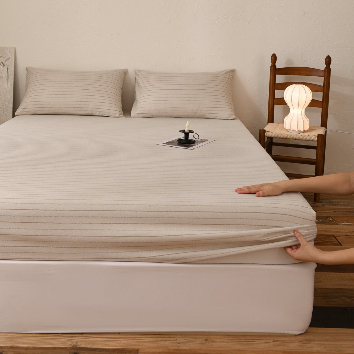 91家纺网 家纺一手货源 找家纺 小叮当家纺仓储工厂店 (买家秀 爆款花型 不断货)2025新款良品磨毛单床笠床笠单件 织梦灰