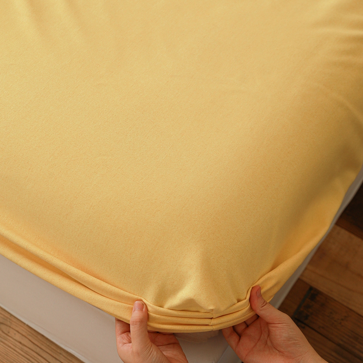 小叮当家纺仓储工厂店 (买家秀 爆款花型 不断货)2025新款良品磨毛单床笠床笠单件 肌理黄