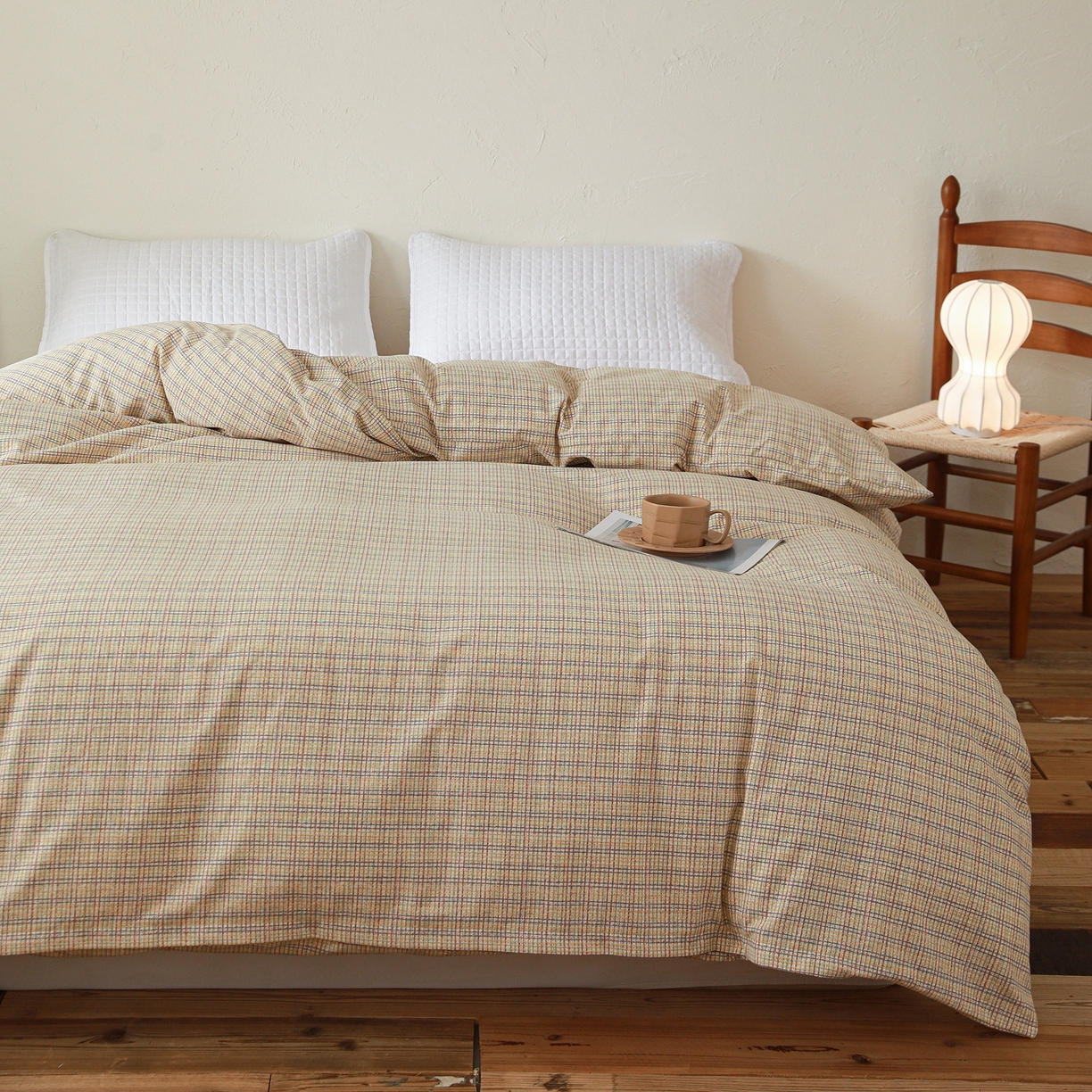 91家纺网 家纺一手货源 找家纺 小叮当家纺仓储工厂店 (买家秀 爆款花型 不断货)2025新款良品磨毛单被套被套单件 律动格