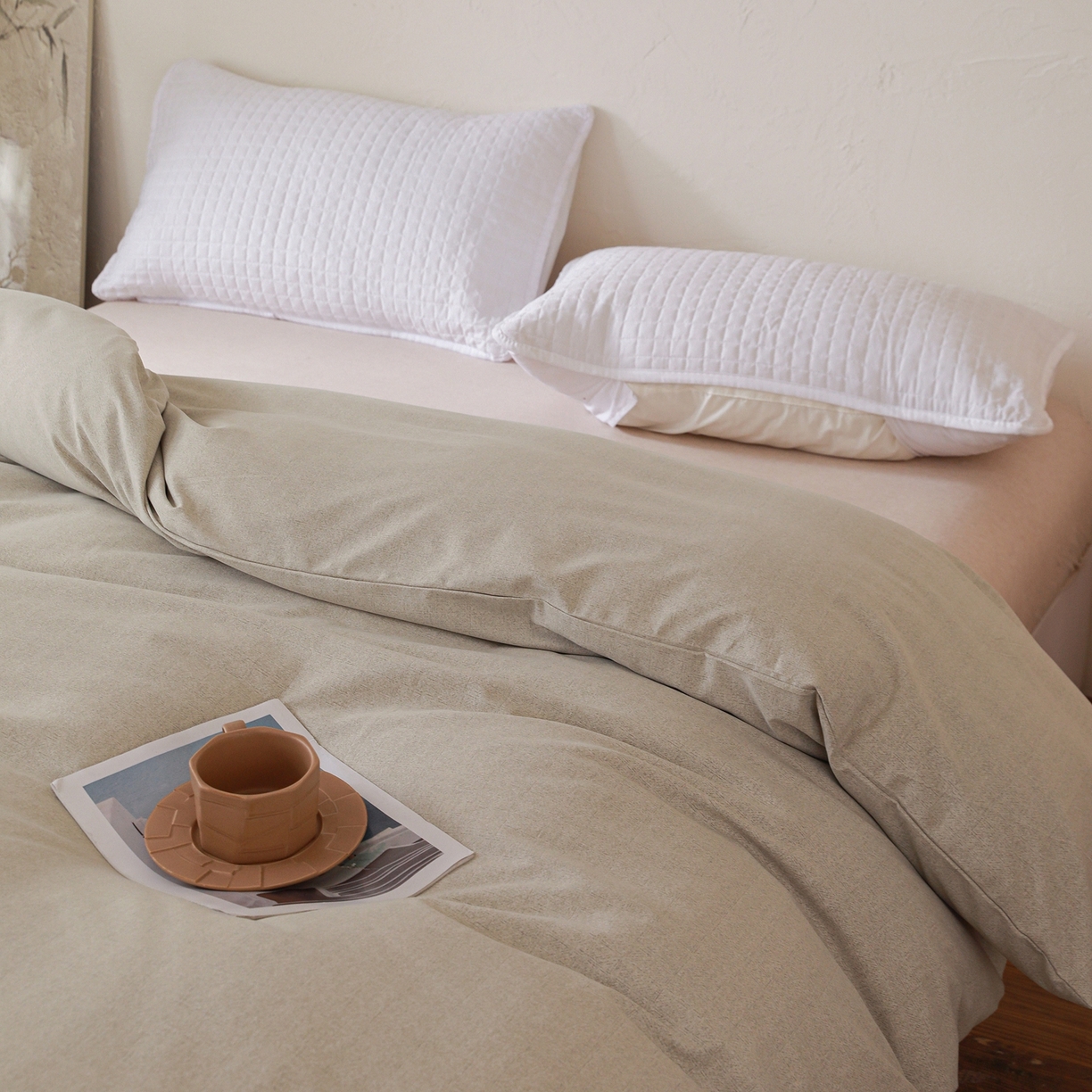 91家纺网 家纺一手货源 找家纺 小叮当家纺仓储工厂店 (买家秀 爆款花型 不断货)2025新款良品磨毛单被套被套单件 肌理灰