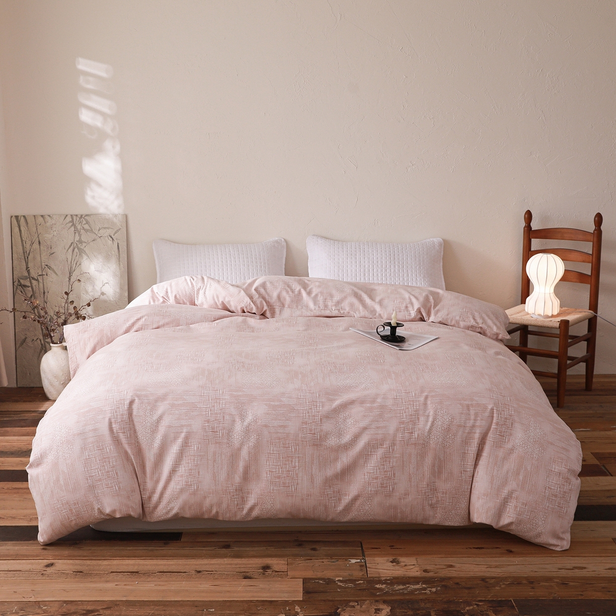 91家纺网 家纺一手货源 找家纺 小叮当家纺仓储工厂店 (买家秀 爆款花型 不断货)2025新款良品磨毛单被套被套单件 雾影粉