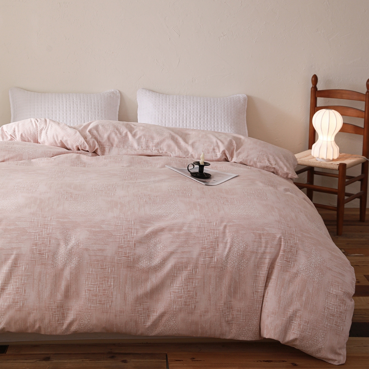 91家纺网 家纺一手货源 找家纺 小叮当家纺仓储工厂店 (买家秀 爆款花型 不断货)2025新款良品磨毛单被套被套单件 雾影粉