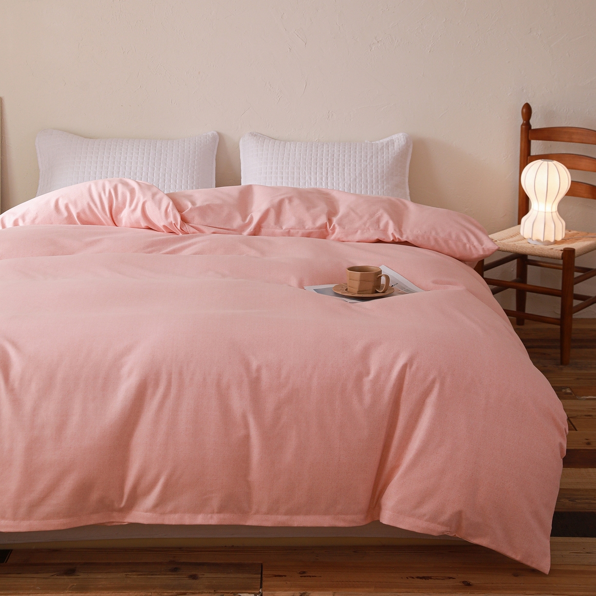 91家纺网 家纺一手货源 找家纺 小叮当家纺仓储工厂店 (买家秀 爆款花型 不断货)2025新款良品磨毛单被套被套单件 肌理粉