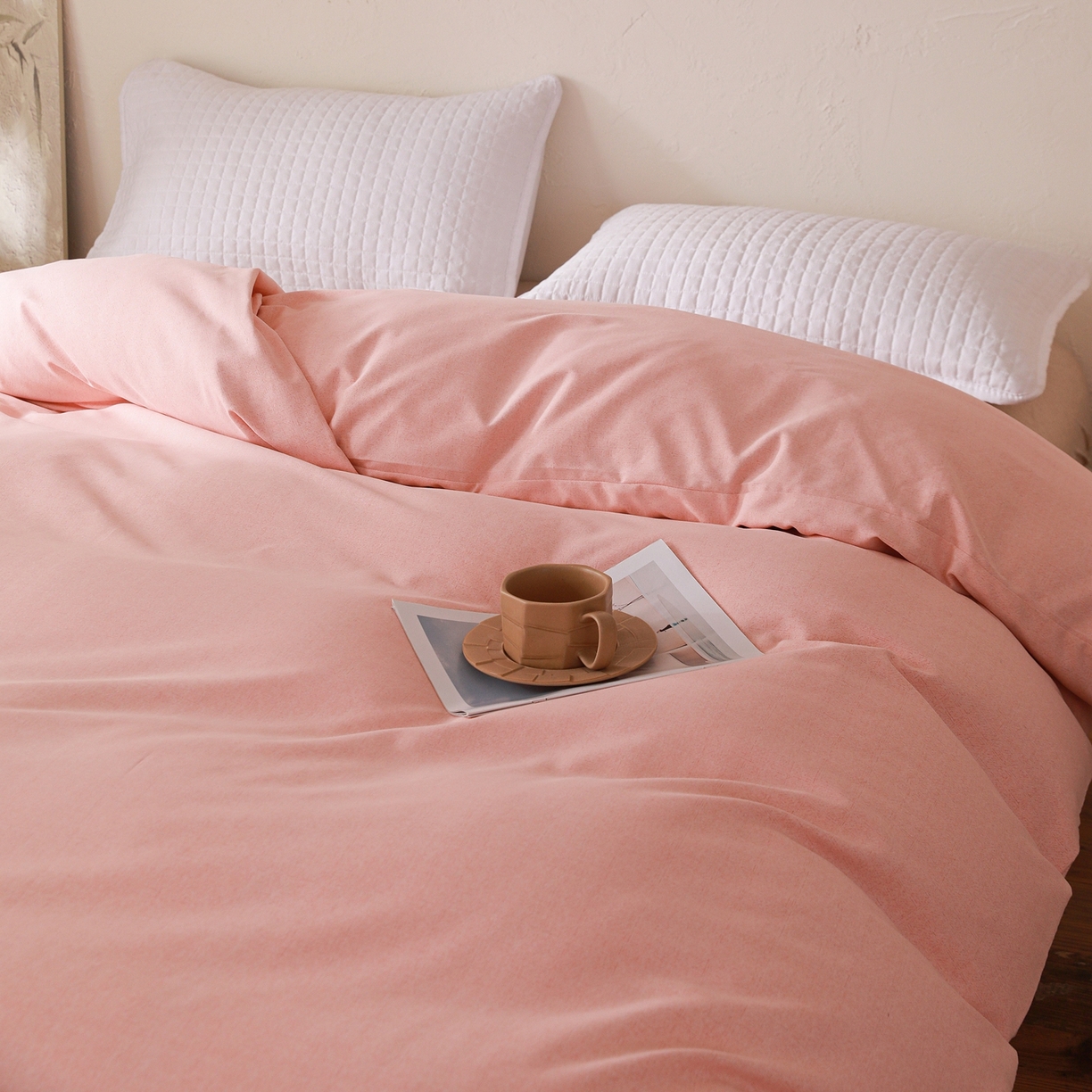 91家纺网 家纺一手货源 找家纺 小叮当家纺仓储工厂店 (买家秀 爆款花型 不断货)2025新款良品磨毛单被套被套单件 肌理粉