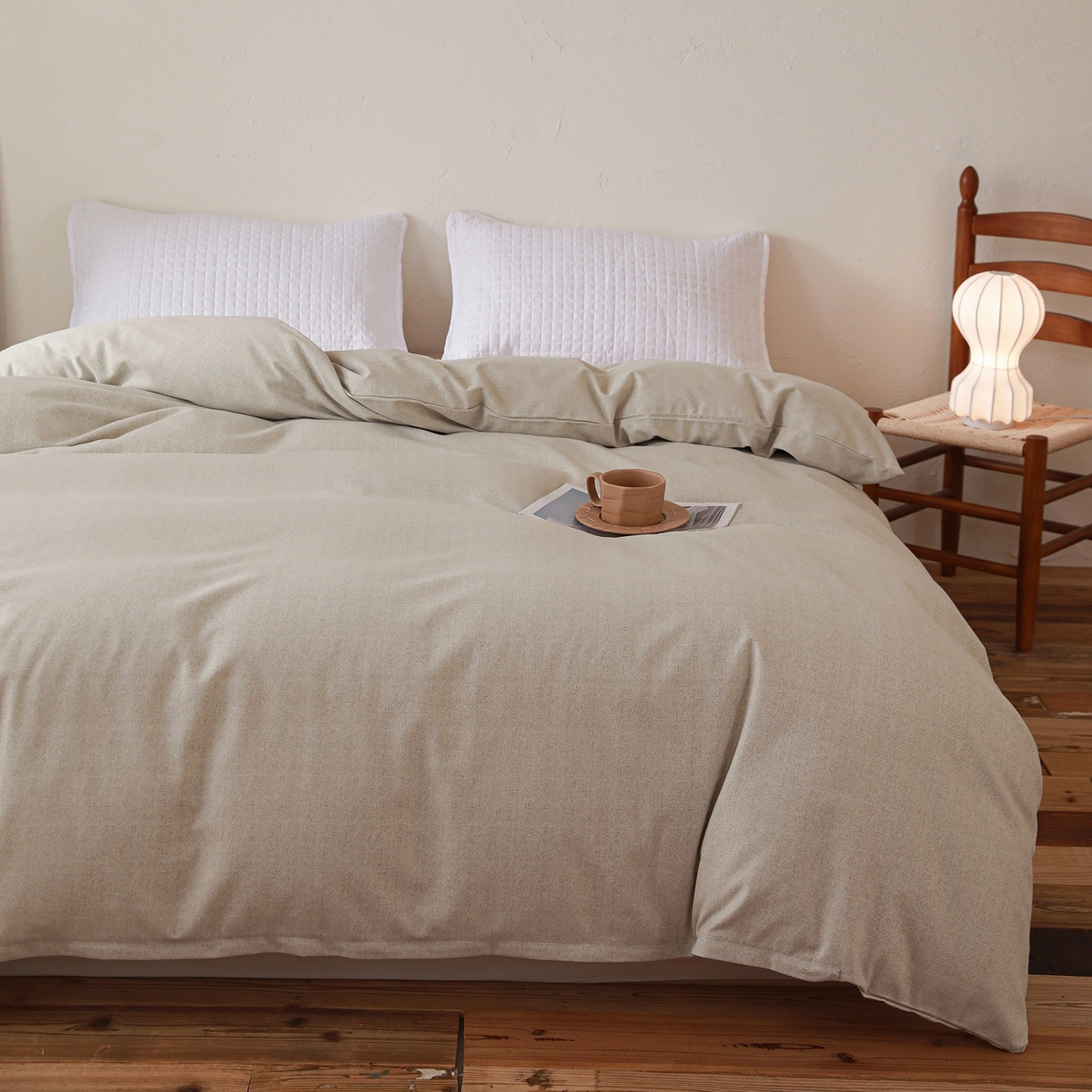 91家纺网 家纺一手货源 找家纺 小叮当家纺仓储工厂店 (买家秀 爆款花型 不断货)2025新款良品磨毛单被套被套单件 肌理灰