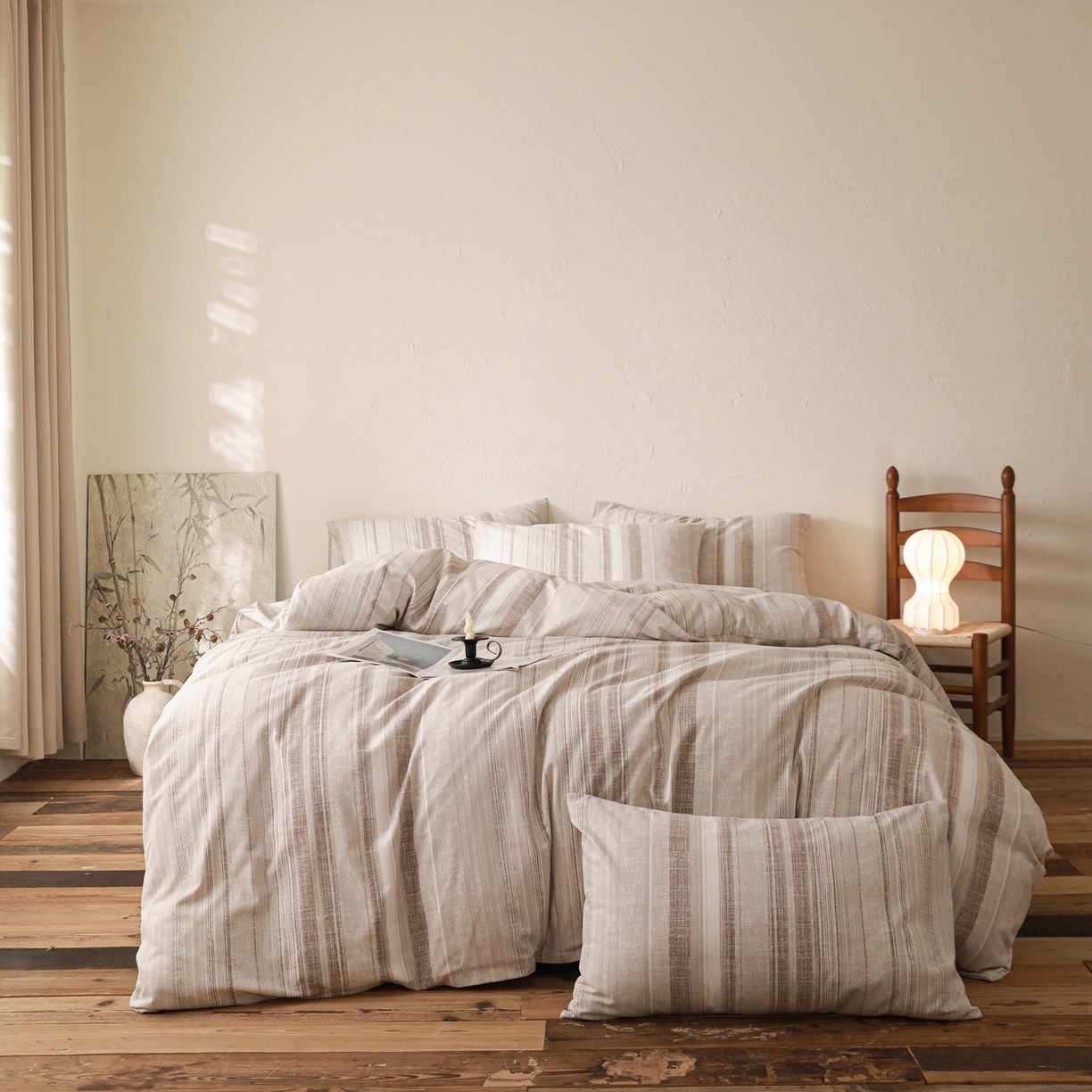 91家纺网 家纺一手货源 找家纺 小叮当家纺仓储工厂店 (买家秀 爆款花型 不断货)2025秋冬新款亲肤舒适良品磨毛四件套 流沙灰