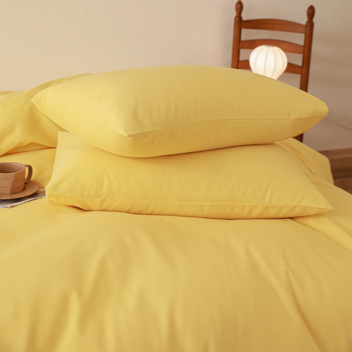 91家纺网 家纺一手货源 找家纺 小叮当家纺仓储工厂店 (买家秀 爆款花型 不断货)2025秋冬新款亲肤舒适良品磨毛四件套 肌理黄