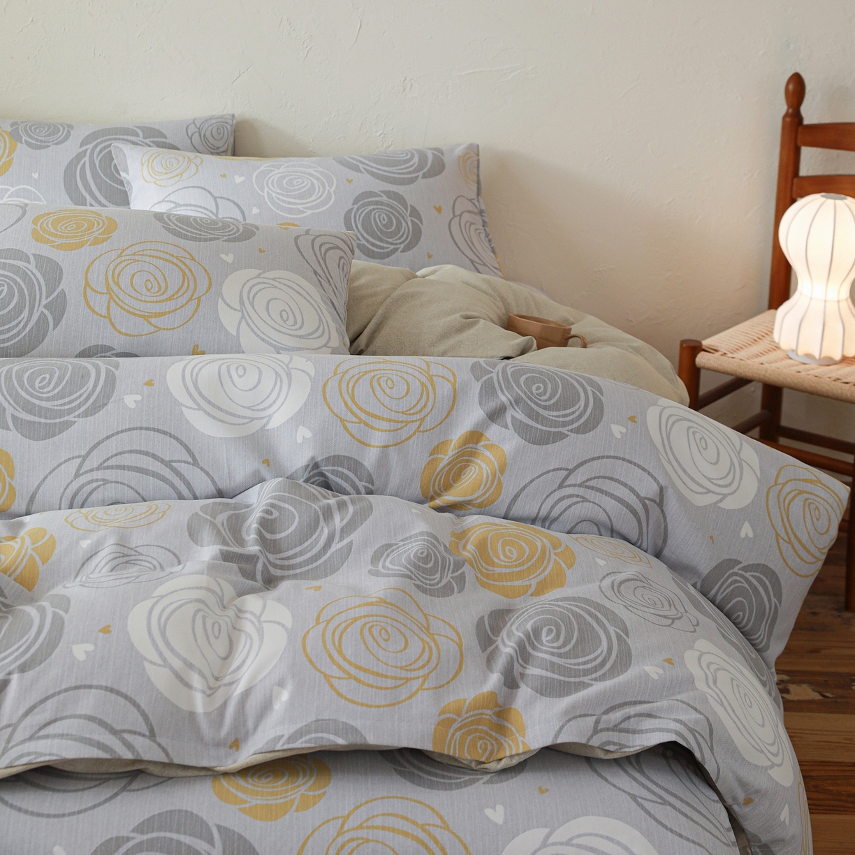 91家纺网 家纺一手货源 找家纺 小叮当家纺仓储工厂店 (买家秀 爆款花型 不断货)2025秋冬新款亲肤舒适良品磨毛四件套 花韵