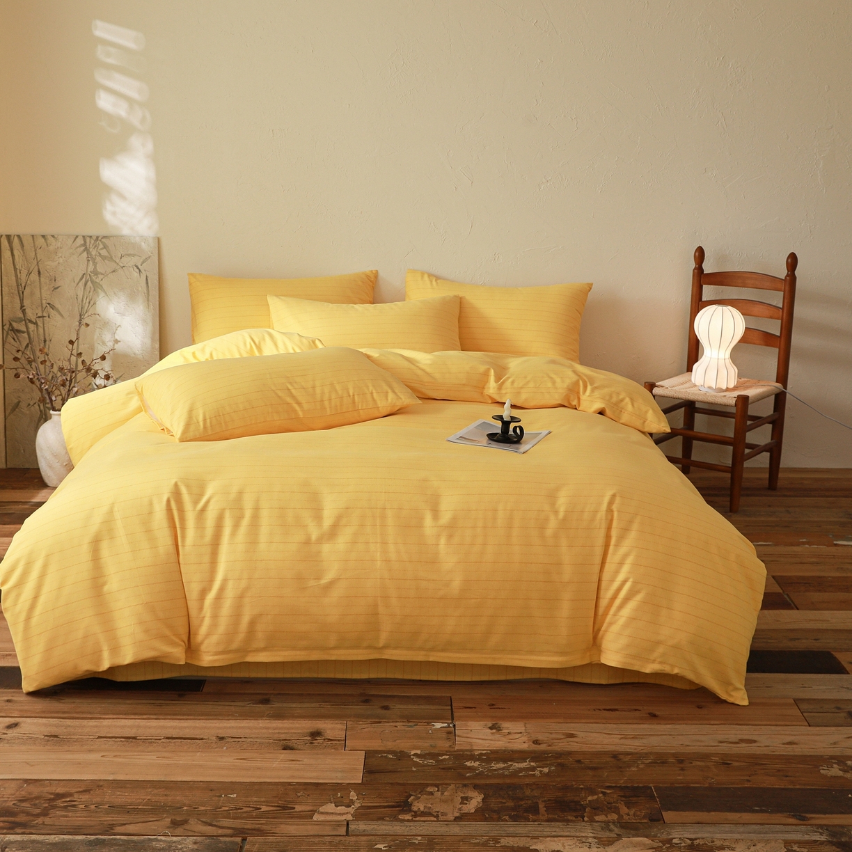 91家纺网 家纺一手货源 找家纺 小叮当家纺仓储工厂店 (买家秀 爆款花型 不断货)2025秋冬新款亲肤舒适良品磨毛四件套 织梦黄