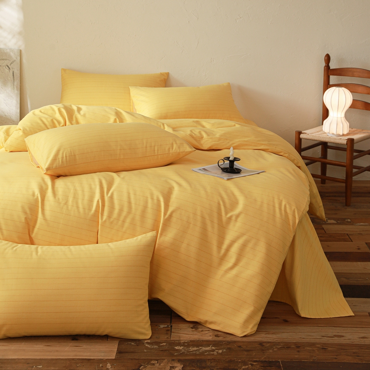 91家纺网 家纺一手货源 找家纺 小叮当家纺仓储工厂店 (买家秀 爆款花型 不断货)2025秋冬新款亲肤舒适良品磨毛四件套 织梦黄