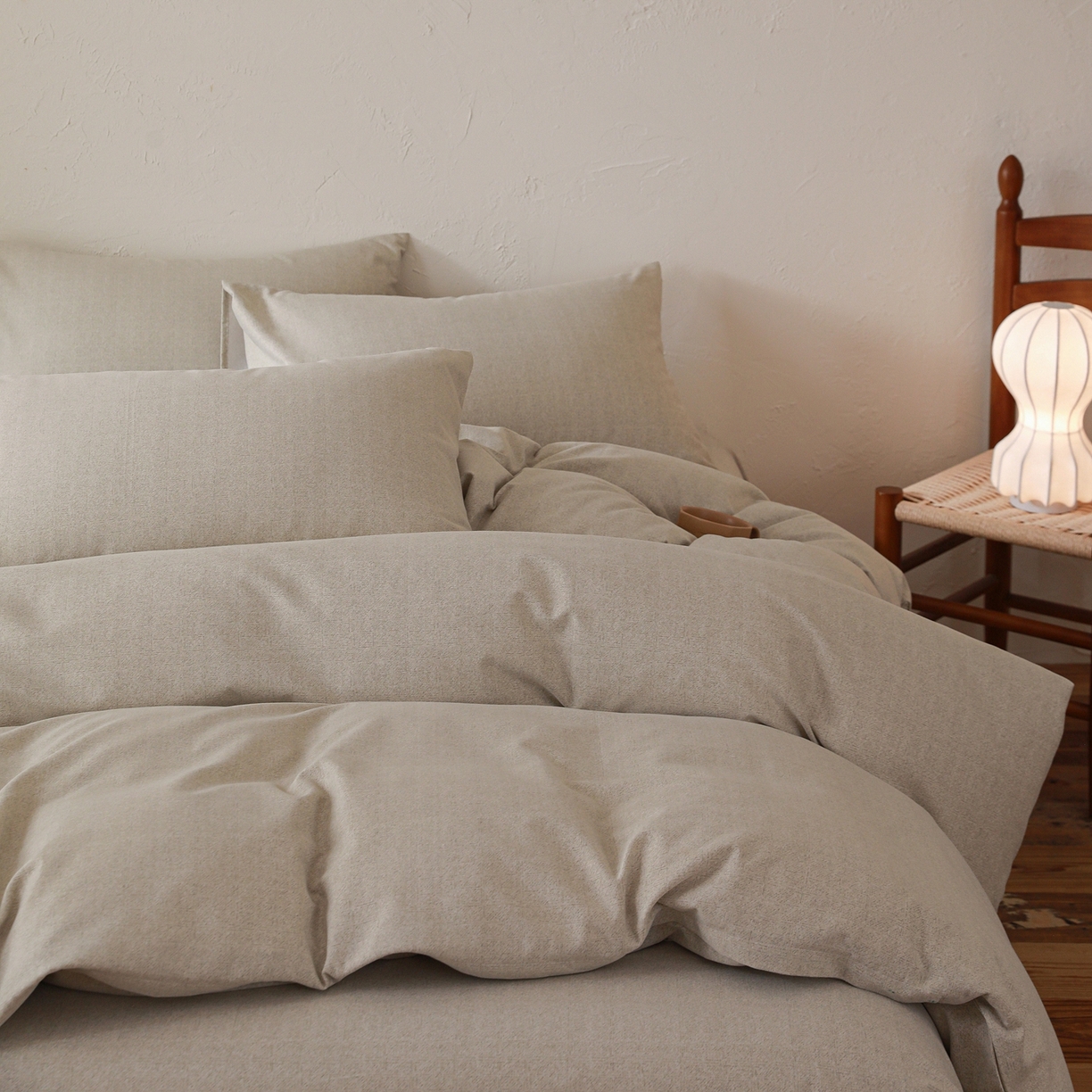 91家纺网 家纺一手货源 找家纺 小叮当家纺仓储工厂店 (买家秀 爆款花型 不断货)2025秋冬新款亲肤舒适良品磨毛四件套 肌理灰