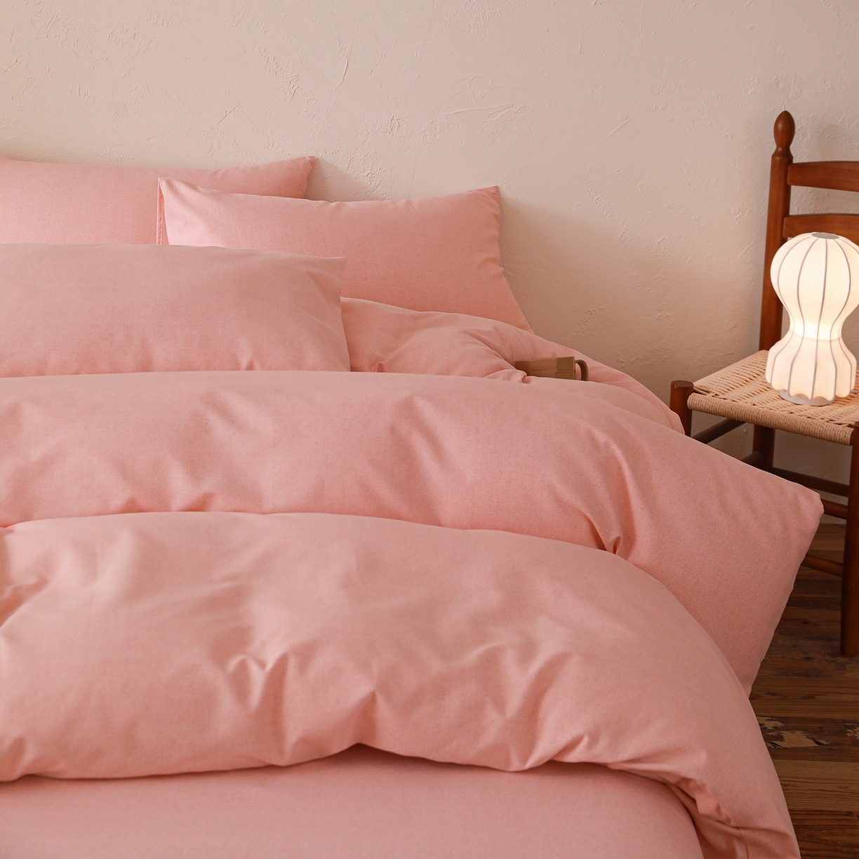 91家纺网 家纺一手货源 找家纺 小叮当家纺仓储工厂店 (买家秀 爆款花型 不断货)2025秋冬新款亲肤舒适良品磨毛四件套 肌理粉