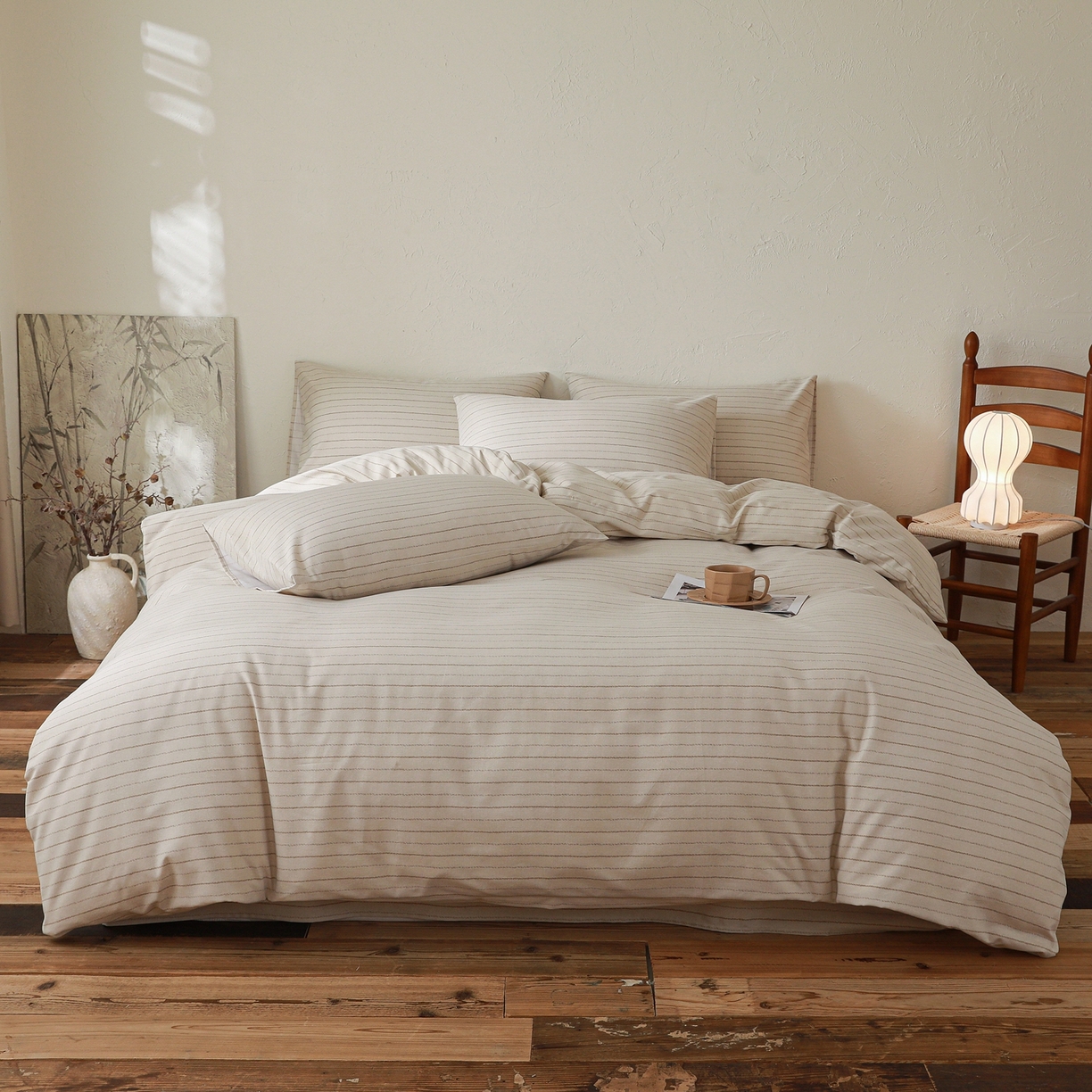 91家纺网 家纺一手货源 找家纺 小叮当家纺仓储工厂店 (买家秀 爆款花型 不断货)2025秋冬新款亲肤舒适良品磨毛四件套 织梦灰