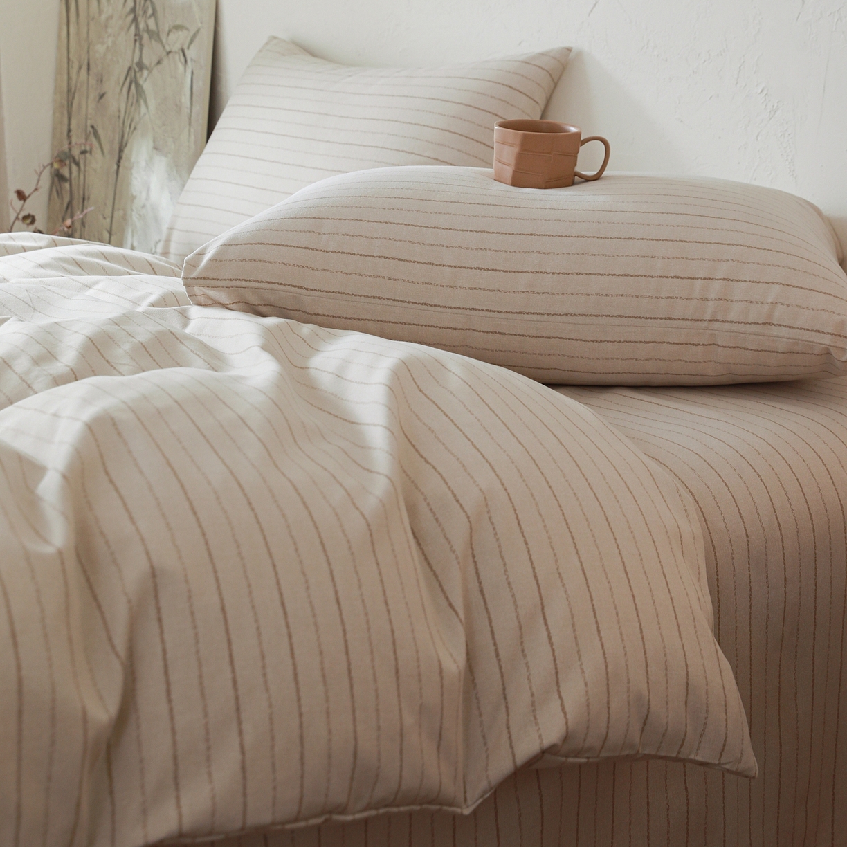 91家纺网 家纺一手货源 找家纺 小叮当家纺仓储工厂店 (买家秀 爆款花型 不断货)2025秋冬新款亲肤舒适良品磨毛四件套 织梦灰