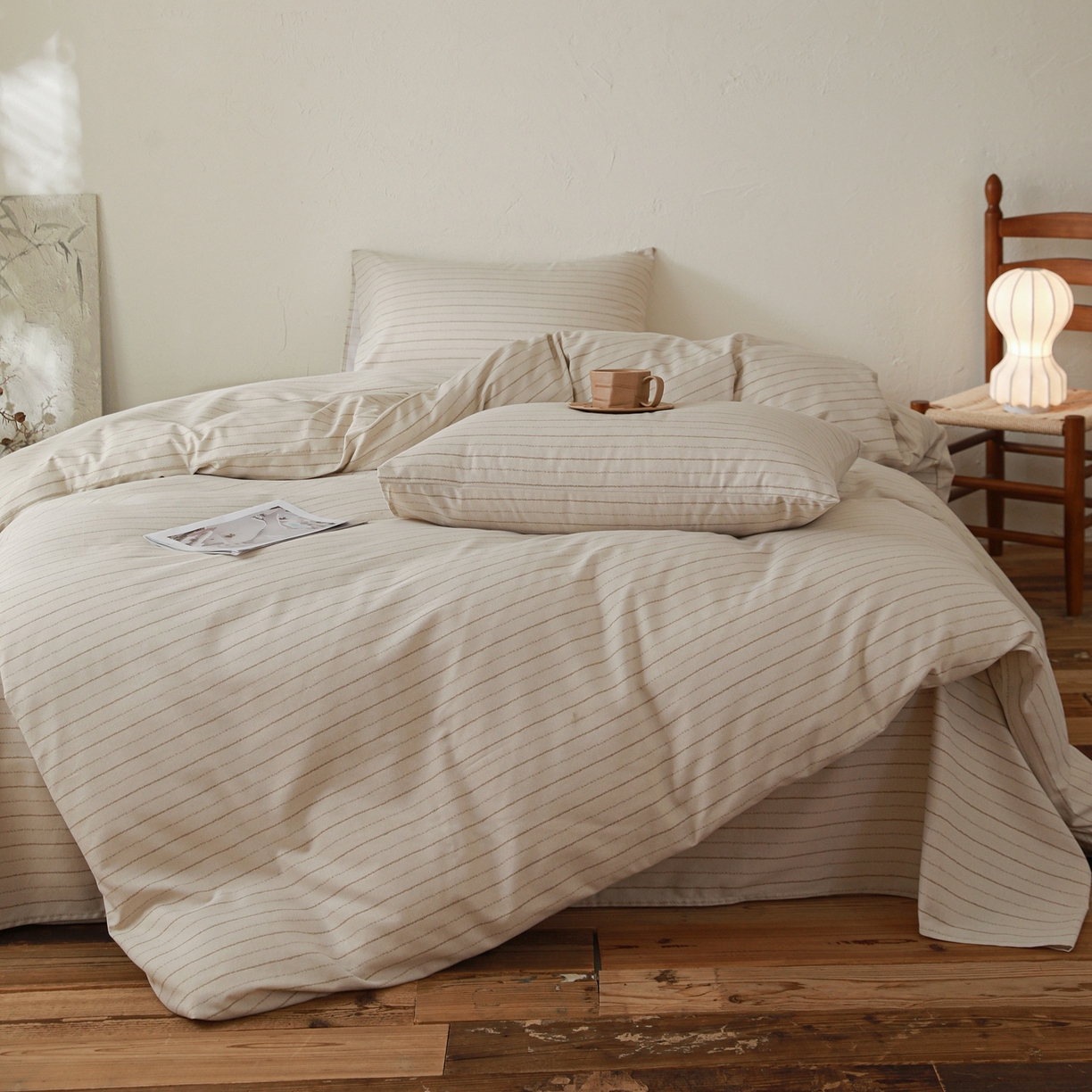 91家纺网 家纺一手货源 找家纺 小叮当家纺仓储工厂店 (买家秀 爆款花型 不断货)2025秋冬新款亲肤舒适良品磨毛四件套 织梦灰