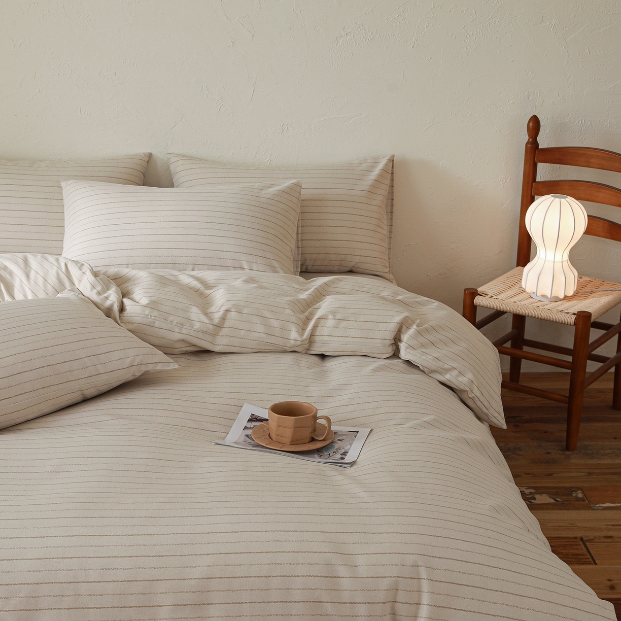 91家纺网 家纺一手货源 找家纺 小叮当家纺仓储工厂店 (买家秀 爆款花型 不断货)2025秋冬新款亲肤舒适良品磨毛四件套 织梦灰