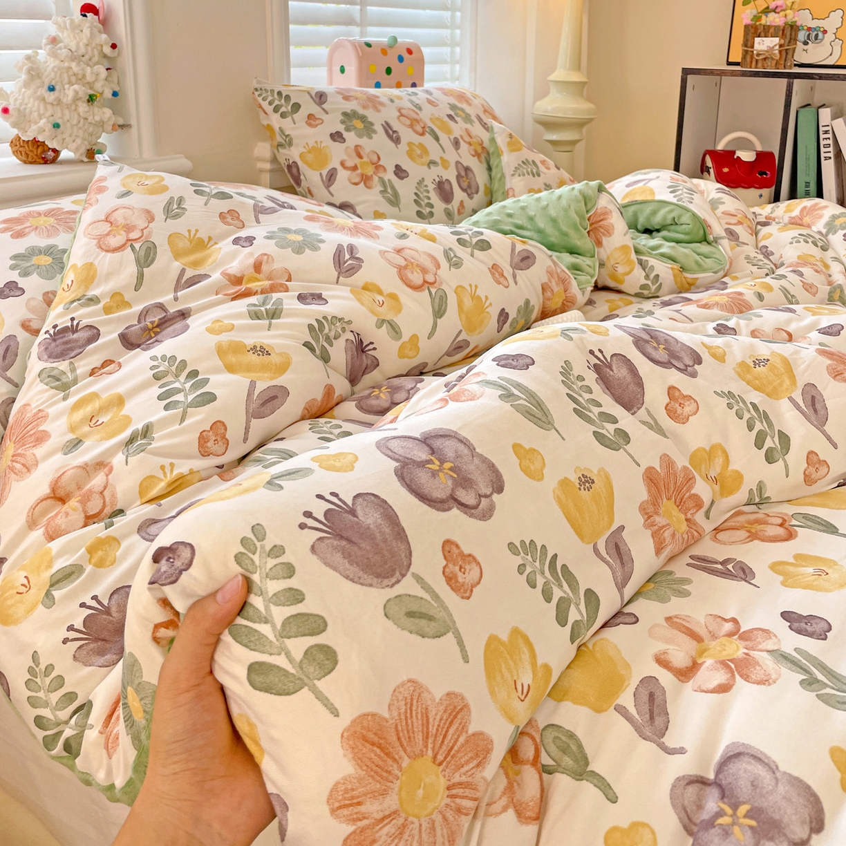 91家纺网 家纺一手货源 找家纺 小叮当家纺仓储工厂店 2025新款A类母婴级宝宝被子牛奶丝针织棉豆豆被豆豆被子儿童婴童大豆被精品买家秀 百花园