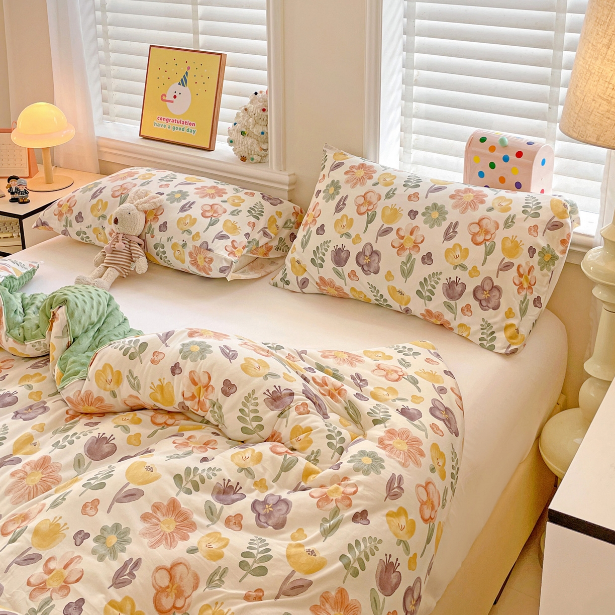 91家纺网 家纺一手货源 找家纺 小叮当家纺仓储工厂店 2025新款A类母婴级宝宝被子牛奶丝针织棉豆豆被豆豆被子儿童婴童大豆被精品买家秀 百花园