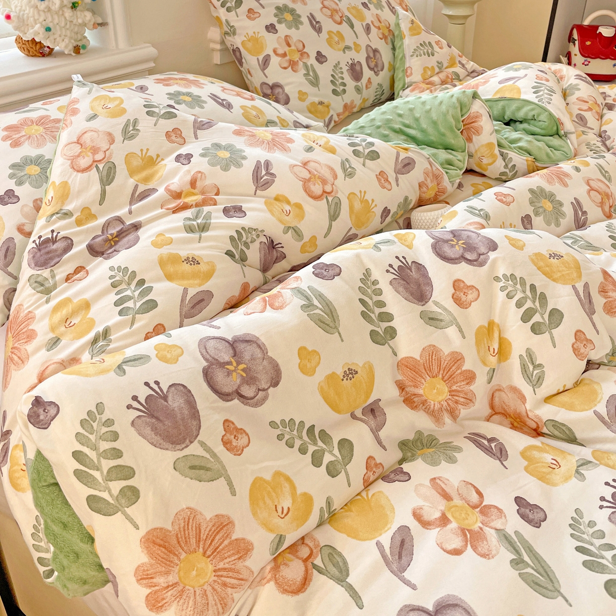 91家纺网 家纺一手货源 找家纺 小叮当家纺仓储工厂店 2025新款A类母婴级宝宝被子牛奶丝针织棉豆豆被豆豆被子儿童婴童大豆被精品买家秀 百花园