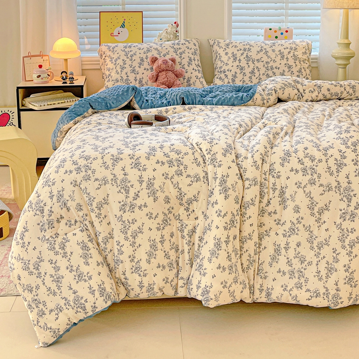 91家纺网 家纺一手货源 找家纺 小叮当家纺仓储工厂店 2025新款A类母婴级宝宝被子牛奶丝针织棉豆豆被豆豆被子儿童婴童大豆被精品买家秀 晨曦