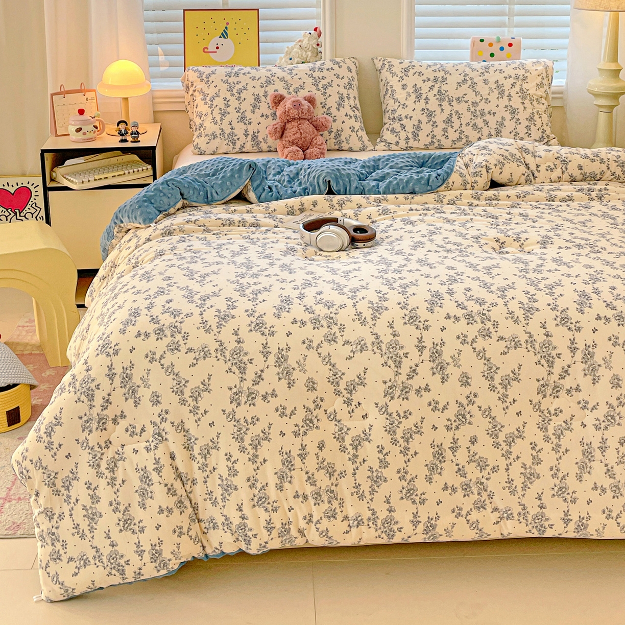 91家纺网 家纺一手货源 找家纺 小叮当家纺仓储工厂店 2025新款A类母婴级宝宝被子牛奶丝针织棉豆豆被豆豆被子儿童婴童大豆被精品买家秀 晨曦