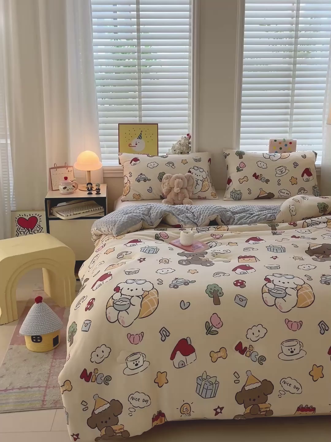 91家纺网 家纺一手货源 找家纺 小叮当家纺仓储工厂店 2025新款A类母婴级宝宝被子牛奶丝针织棉豆豆被豆豆被子儿童婴童大豆被精品买家秀 快乐时光