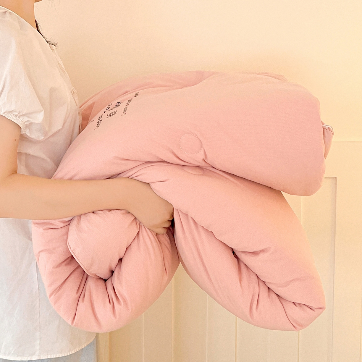 91家纺网 家纺一手货源 找家纺 小叮当家纺仓储工厂店 (买家秀 爆款花型 不断货)2025新款简约风100%新疆棉花被被子被芯 新疆棉-粉色