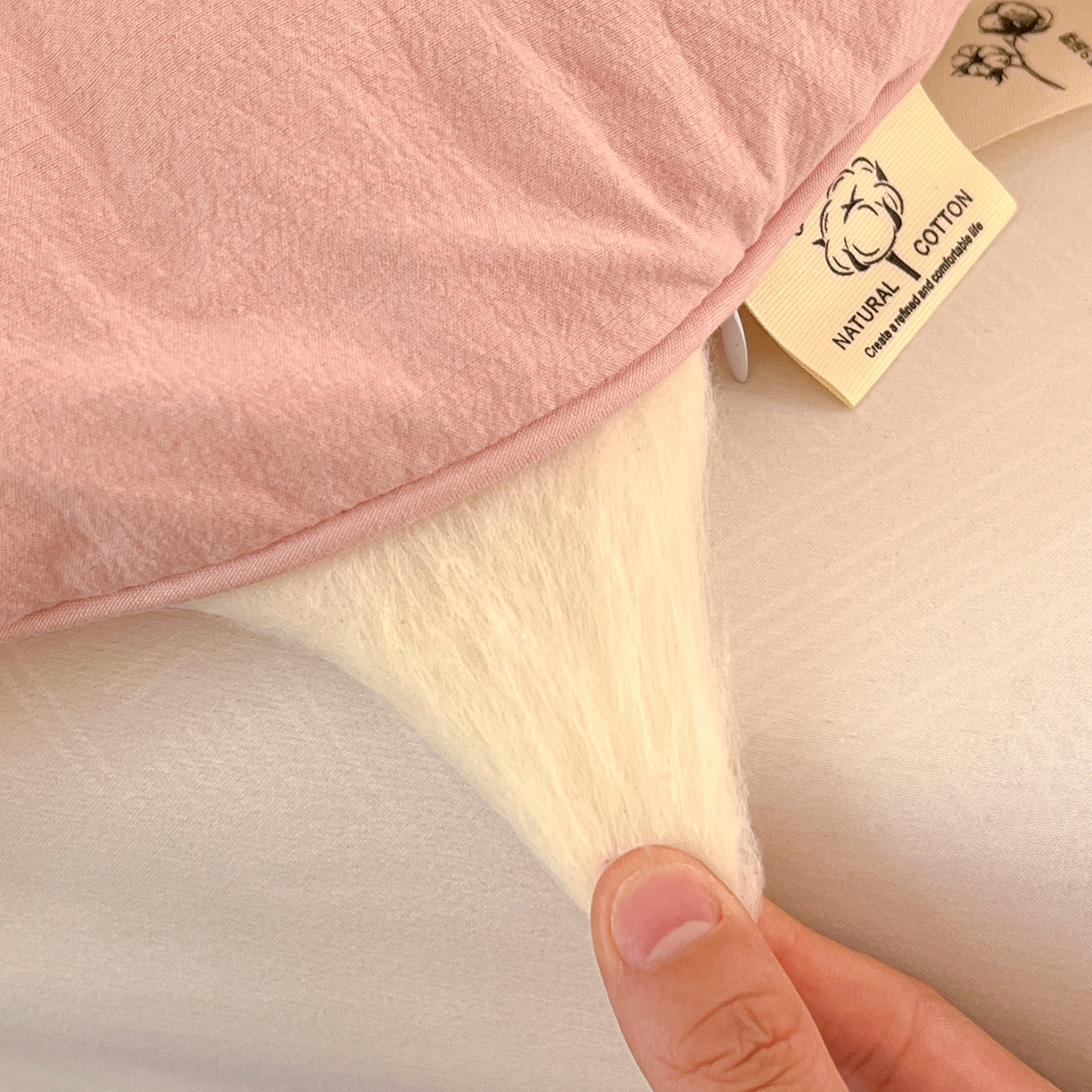 91家纺网 家纺一手货源 找家纺 小叮当家纺仓储工厂店 (买家秀 爆款花型 不断货)2025新款简约风100%新疆棉花被被子被芯 新疆棉-粉色