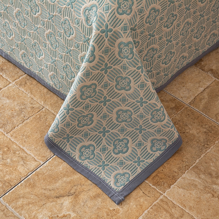 91家纺网 家纺一手货源 找家纺 小叮当家纺仓储工厂店 (买家秀 爆款花型 不断货)2025新款A类三层纱纱布毛巾被单品床盖单件床盖 可丽之彩-亚丁绿