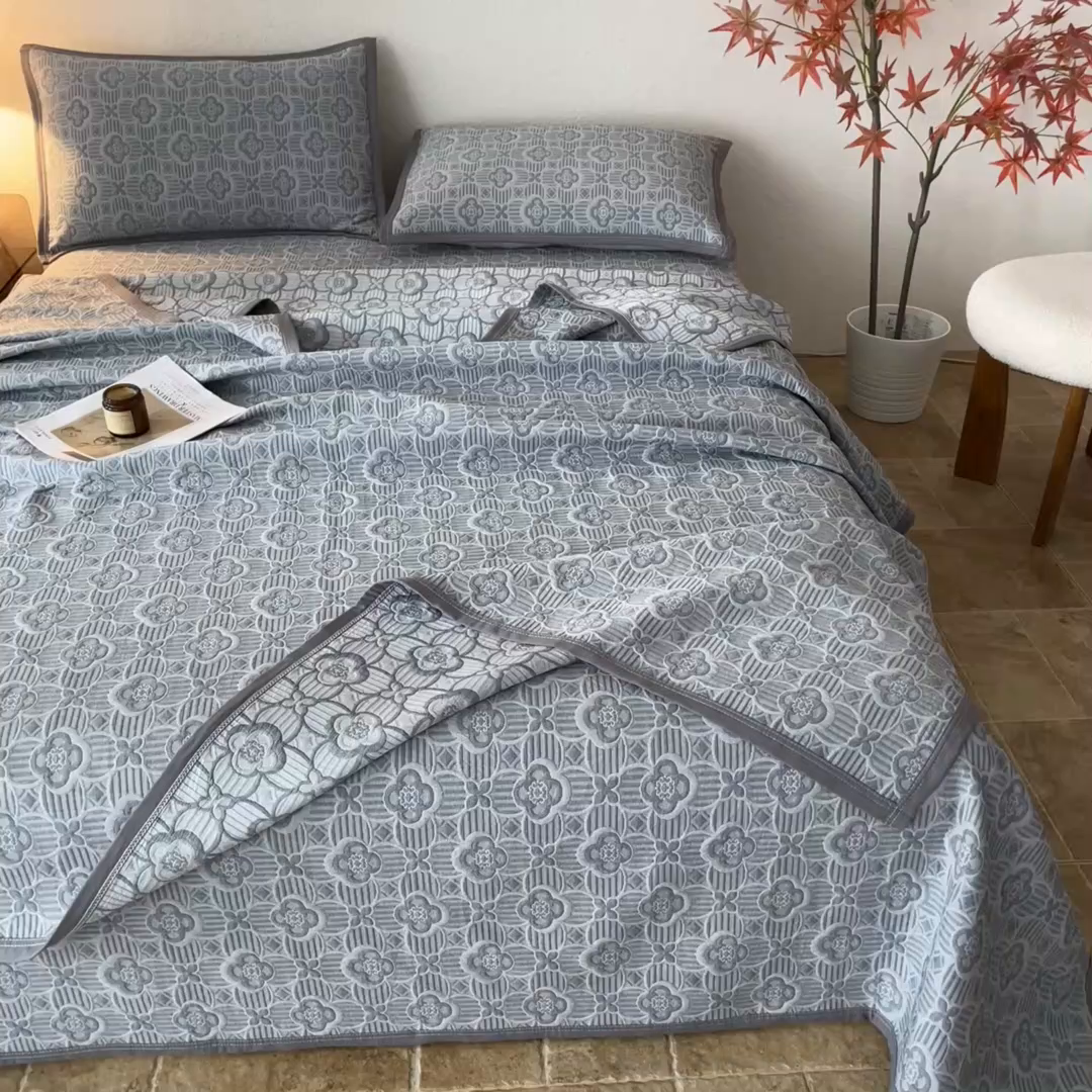 91家纺网 家纺一手货源 找家纺 （总）小叮当家纺仓储工厂店 (买家秀 爆款花型 不断货)2025新款A类三层纱纱布毛巾被单品床盖单件床盖